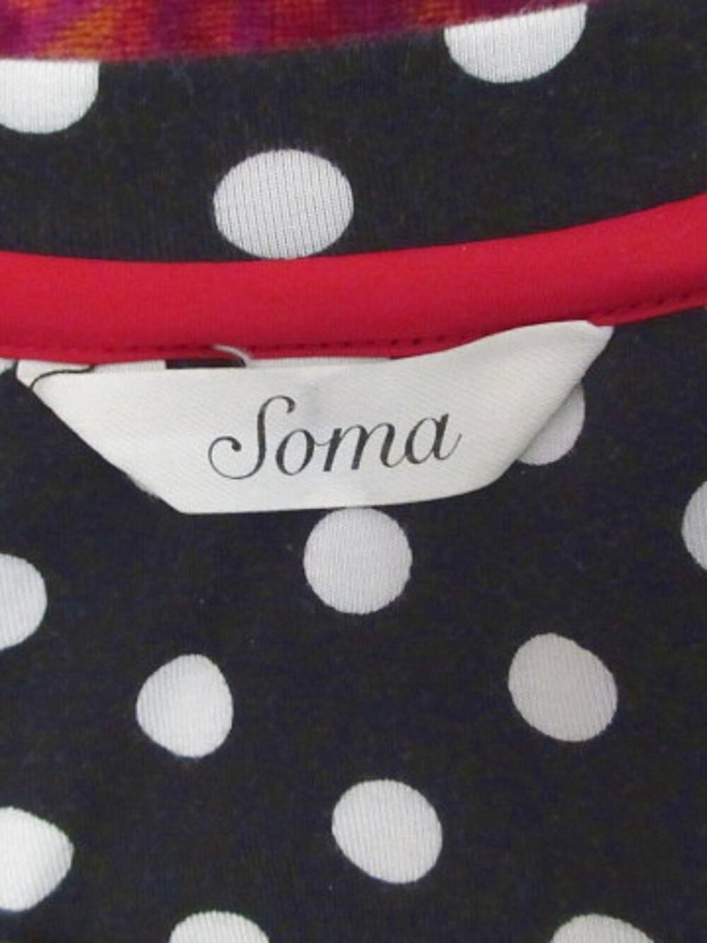 Soma Polka Dots Sleep Dress Size M Cotton Modal Nightgown House Whimsigoth EUC - Picture 5 of 8